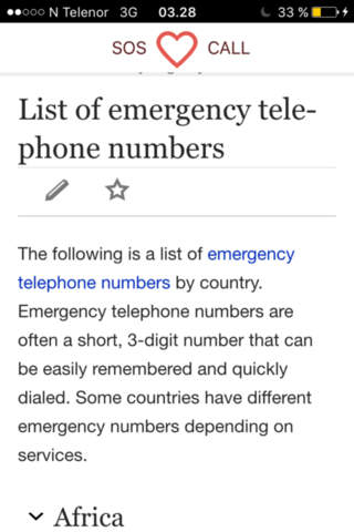 SOS Emergency - World-wide emergency call screenshot 3