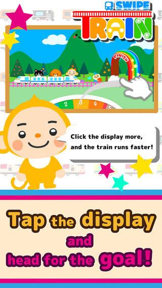 Swipe Train–Educational and Playful free toy train app for Kids Toddler Kindergarten and Preschool