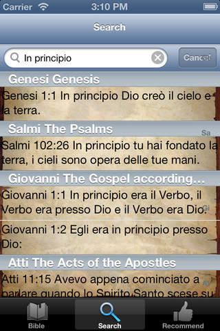 Italiano Inglese Audio  Bibbia screenshot 3