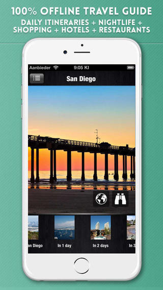 San Diego Travel Guide with Offline City Street and Metro Maps