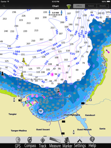 Ceuta GPS Nautical Charts Pro screenshot 3