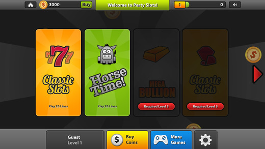 Party Slots Pro - Slot Machine With Spin The Wheel Bonus