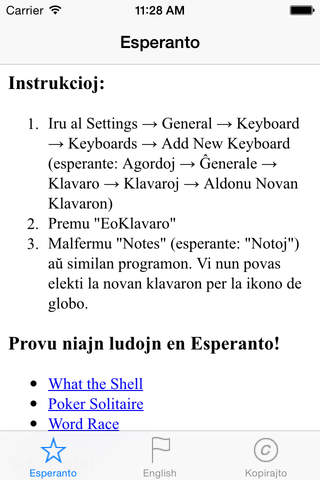 Esperanto-Klavaro: Keyboard by Ludisto screenshot 2