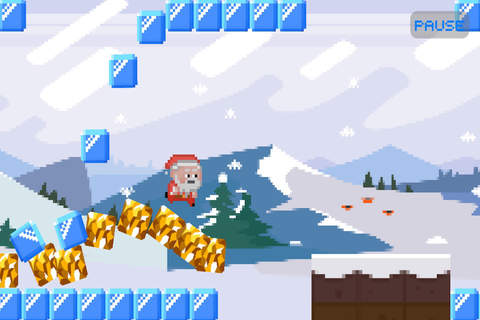 Saint Nicks Snowy Christmas Run - Aide Santa Evade Frozen Thundra screenshot 2