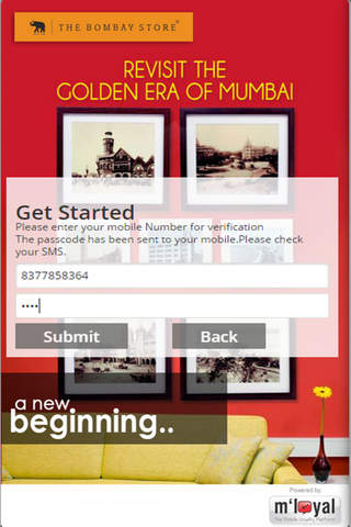 The Bombay Store mLoyal App screenshot 2