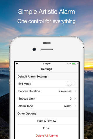 Simple Artistic Alarm Clock App screenshot 4