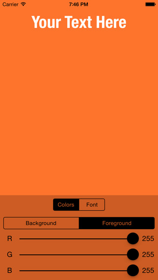 Perfect Colors - Test Background and Text Colors and Font Combinations with Live Preview