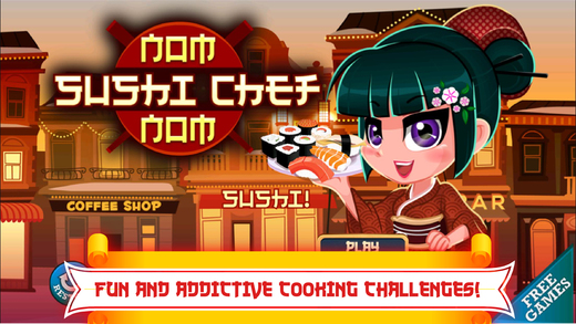 【免費遊戲App】A Sushi Chef Nom Nom Restaurant Story-APP點子