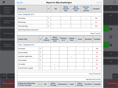 Rubrics Evaluation - Grading App for Teachers screenshot 3