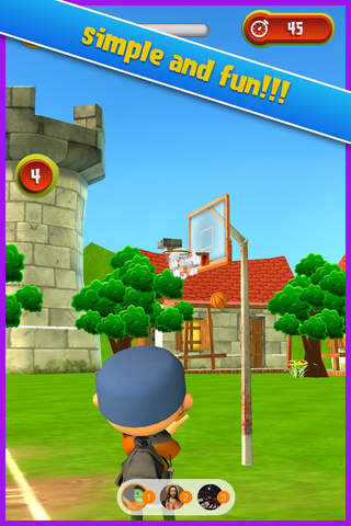 ` Freestyle Toon Basketball - Tiny Cartoon Hoops HORSE Challenge Lite screenshot 4