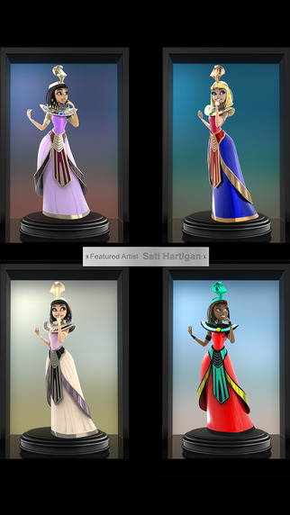 免費下載遊戲APP|Figuromo Artist : Cleopatra Princess of Egypt - 3D Coloring Combine and Design Sculpture app開箱文|APP開箱王