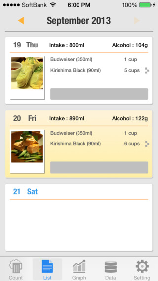 【免費健康App】Liquor Diary - Management of an evening drink Lite-APP點子