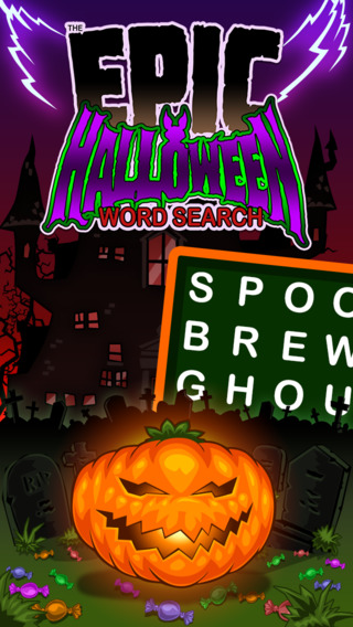 Epic Halloween Word Search - giant spooky wordsearch puzzle