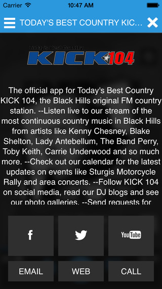 【免費音樂App】KICK 104 Today's Best Country-APP點子