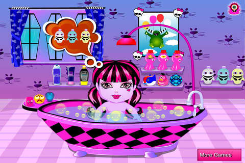 Monster Baby Bath - Care Baby Game screenshot 2