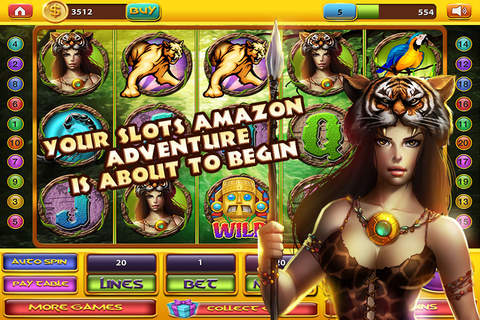 Slots Amazon Queen: Lost Riches of the Wild - PRO 777 Slot-Machine Game screenshot 2