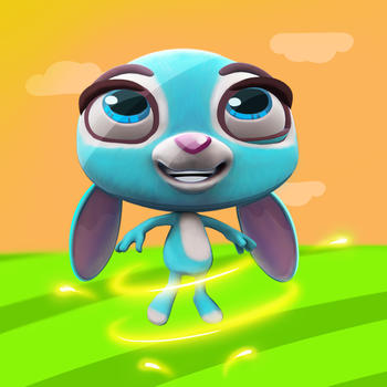 Bunny Hop Game › Hopping & Jumping Rabbit Platformer LOGO-APP點子