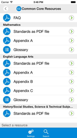 【免費教育App】TrackCC - Browse, Track & Share Common Core standards-APP點子