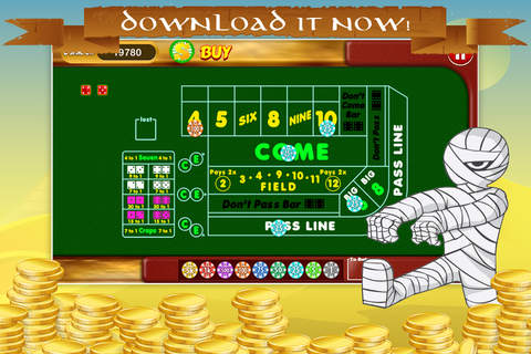 Nerfetiti Craps FREE - Hit the Dice Table in Vegas-style Casino screenshot 3