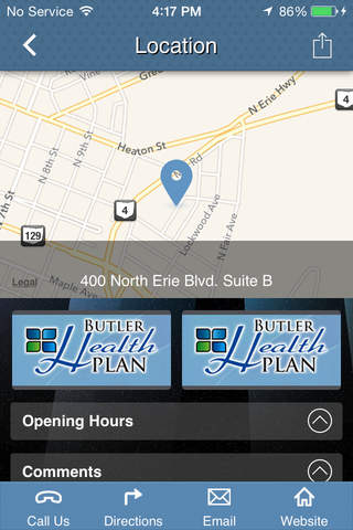 Butler Health Plan SW Division OH screenshot 2