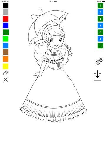 【免費教育App】Princess Coloring Book for Girls - Learn to Color Ice Princess, Fairy and Queen!-APP點子