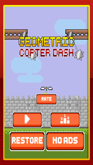 【免費遊戲App】Geometric Man: Dash through Amazingly Hard Swing-ing Spikes FREE-APP點子