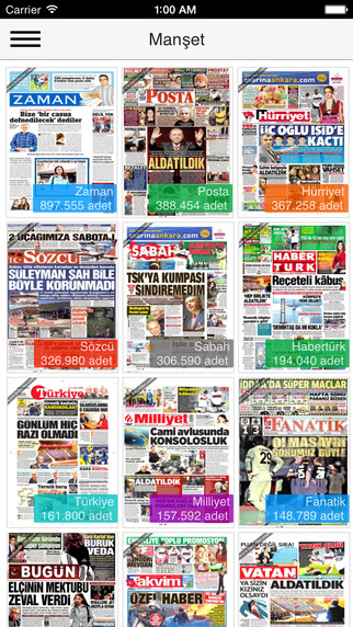 【免費新聞App】Manşet - 30+ Turkish & 10+ World Class Newspapers' front pages-APP點子