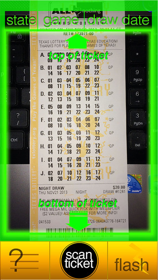 YooLotto - Lottery Ticket Scanner Megamillions and Powerball