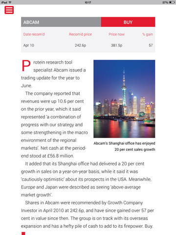 【免費商業App】GCI - Growth Company Investor-APP點子