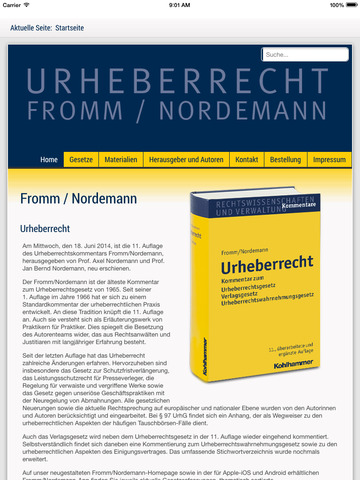 【免費商業App】Fromm / Nordemann Urheberrecht-APP點子