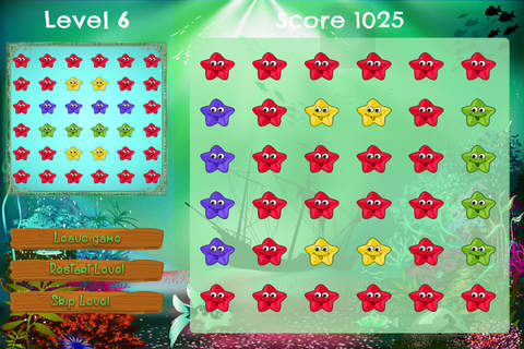 Starfish Mania - Pattern Matching Board Game-Free screenshot 4