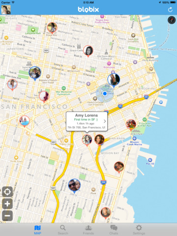 【免費社交App】blobix - Social, Find my Friends and Chat on Map-APP點子