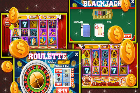 ``` Classic Free Casino 777 Slot Machine Games-Blackjack-Roulette! screenshot 2