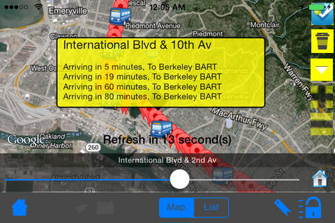 Nextbus Real Time Text & Map Lite screenshot 3