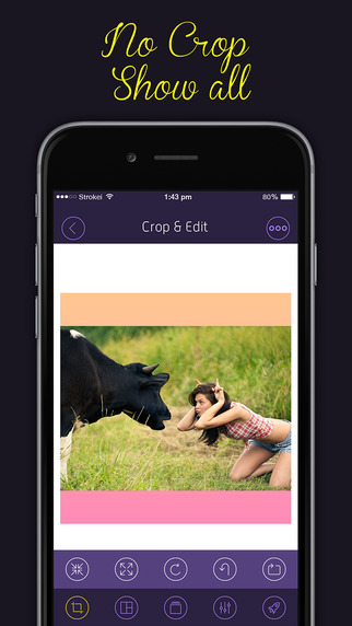 Insta Size Square Cropic : Post Entire Photos on Instagram without cropping