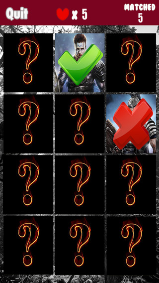 Amazing Matching Game for wwe immortals