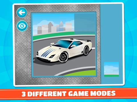 【免費遊戲App】Sports Cars & Monster Trucks Puzzles - Logic Game for Toddlers, Preschool Kids and Little Boys-APP點子