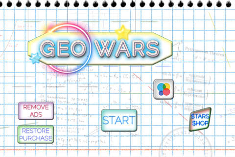 Geo Wars - Amazing Educational Science Inspired Colorful Notebook Maze screenshot 4
