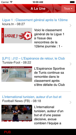 Tunisie Ligue1 Free