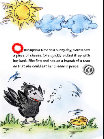 The Fox and The Crow - Interactive storytelling children´s book screenshot 2