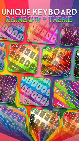 KeyCCM – Rainbow : Custom Cute Color Wallpaper Keyboard Designs Themes Style Photo Skins