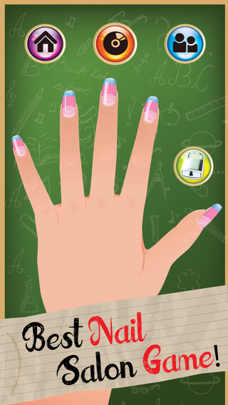 Style My Manicure High School Fashion Nails BFF Sparkles Club Game - Advert Free App