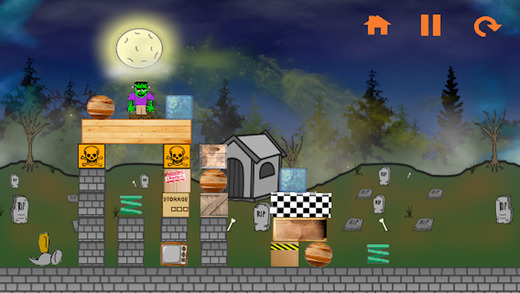 【免費遊戲App】Halloween Frankenstein Drop: Maneuver The Ghostly Beast through this tough, eerie, mysterious, & spooky strategy puzzle game.-APP點子