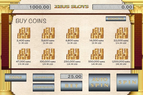 "A+" Zeus Slot Machines Casino of Las Vegas : Pro screenshot 4