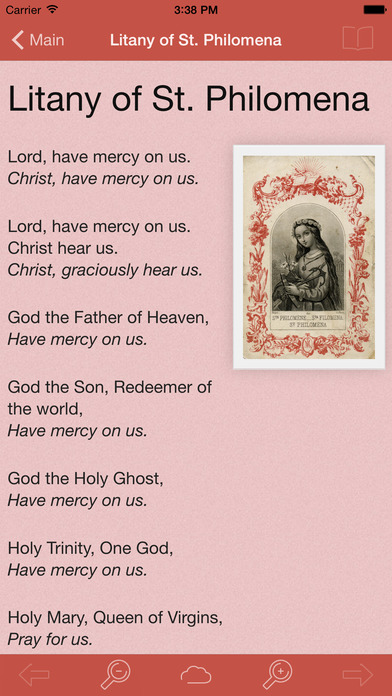 Screenshots of St. Philomena: Dear Little Saint, Virgin Martyr, the Wonder-Worker for iPhone