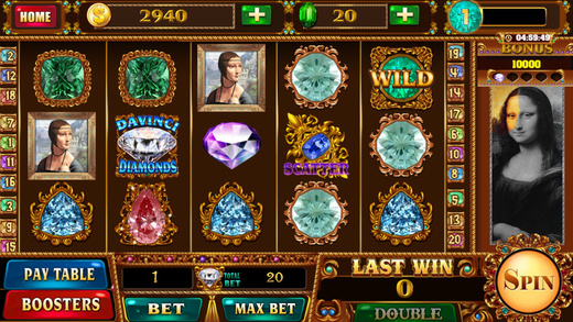 【免費遊戲App】Slots - DaVinci Diamonds-APP點子