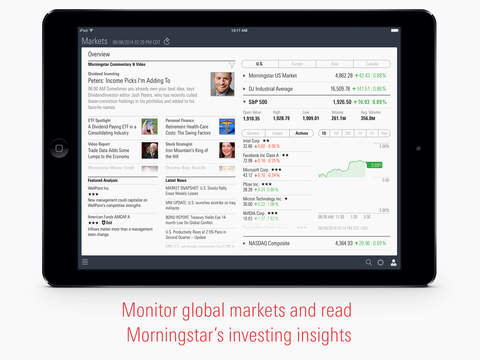 Morningstar for iPad – Stock & Fund Investing. Market Data. Portfolio Tracker.のおすすめ画像1