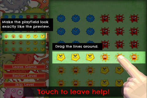 Virus Hunter - PRO - Slide Rows And Match Virus Types Super Puzzle Game screenshot 4