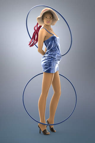 Figuromo Artist : Hula Hoop - 3D Color combine and Design Sculpture screenshot 3