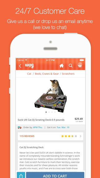 【免費生活App】Wag.com - Buy Dog Food and Treats, Cat Food and Litter - Free Shipping-APP點子